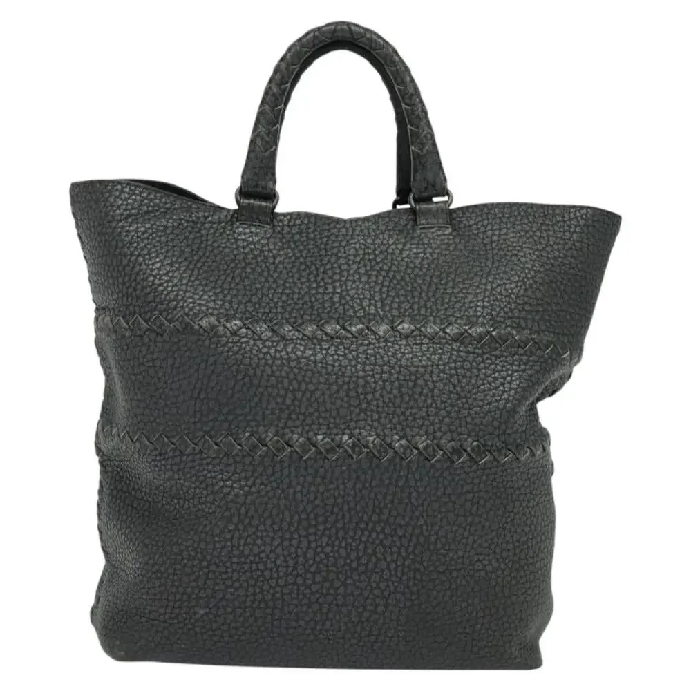 Bottega Veneta Intrecciato Tote Bag Gray